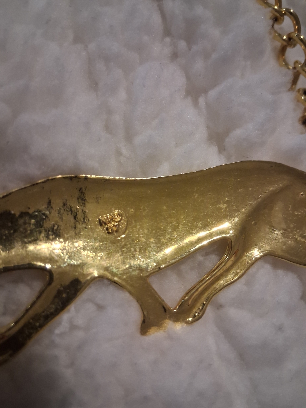 Vintage Signed “NI 97” Jaguar Gold Chain Belt Excellent Vintage Condition - Picture 6 of 13